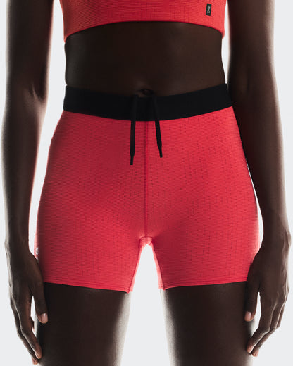 On Pace Tights Short Red (Women'S)