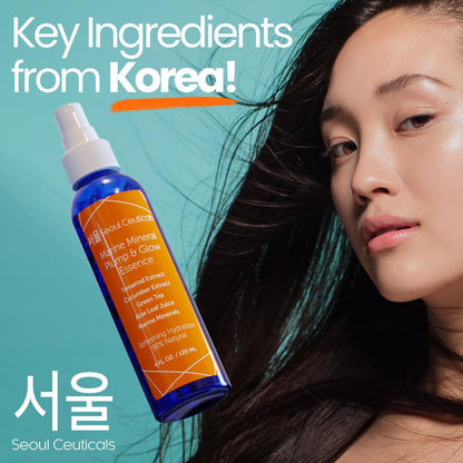 Seoul Ceuticals Korean Skin Care Marine Mineral Pump & Glow Essence