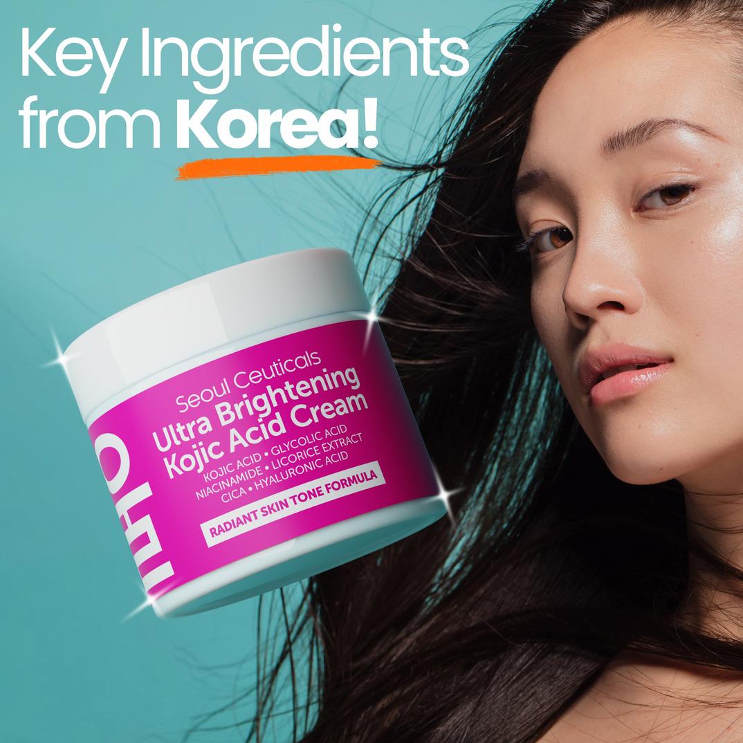 Seoul Ceuticals Korean Skin Care Ultra Brightening Kojic Acid Cream