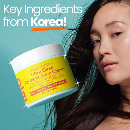 Seoul Ceuticals Korean Skin Care Ultra Glow Turmeric Face Cream