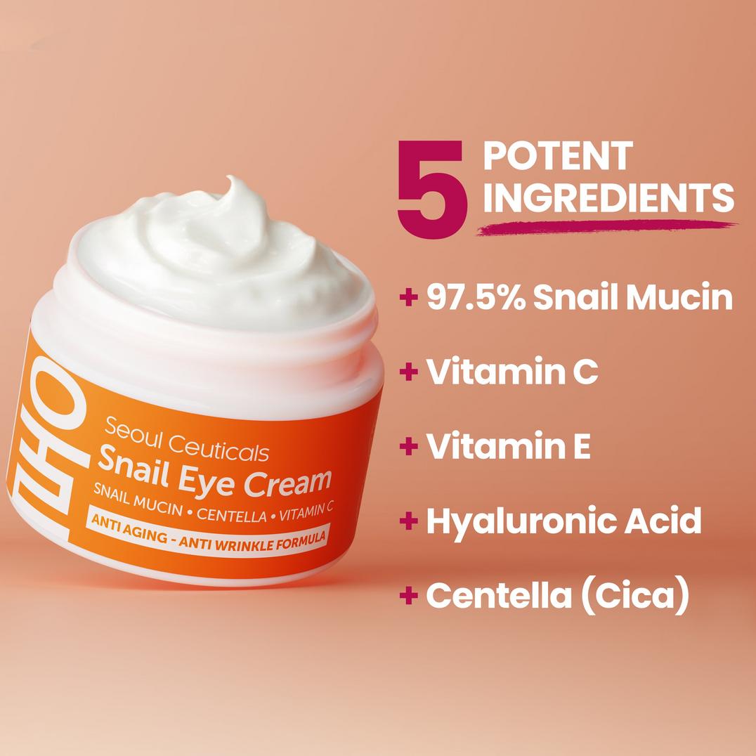 Seoul Ceuticals Korean Skin Care Snail Eye Cream