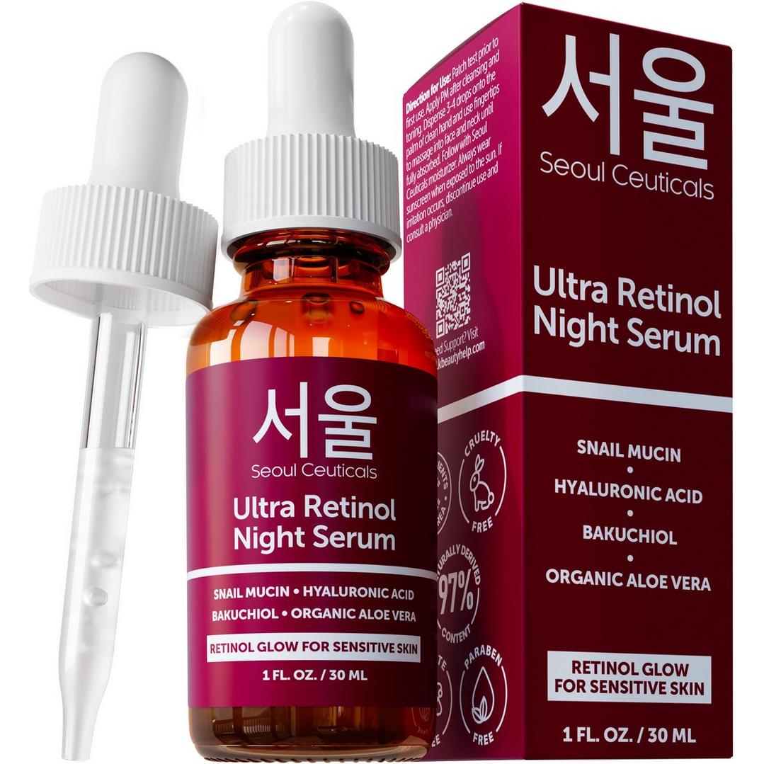 Seoul Ceuticals Korean Skin Care Ultra Retinol Night Serum