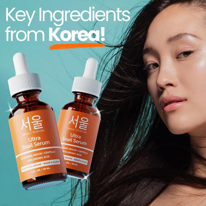 Seoul Ceuticals Korean Skin Care Ultra Snail Serum