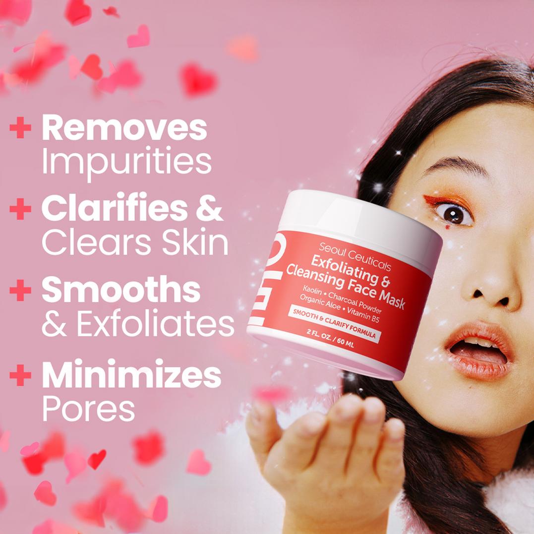 Seoul Ceuticals Korean Skin Care Exfoliating & Cleansing Face Mask
