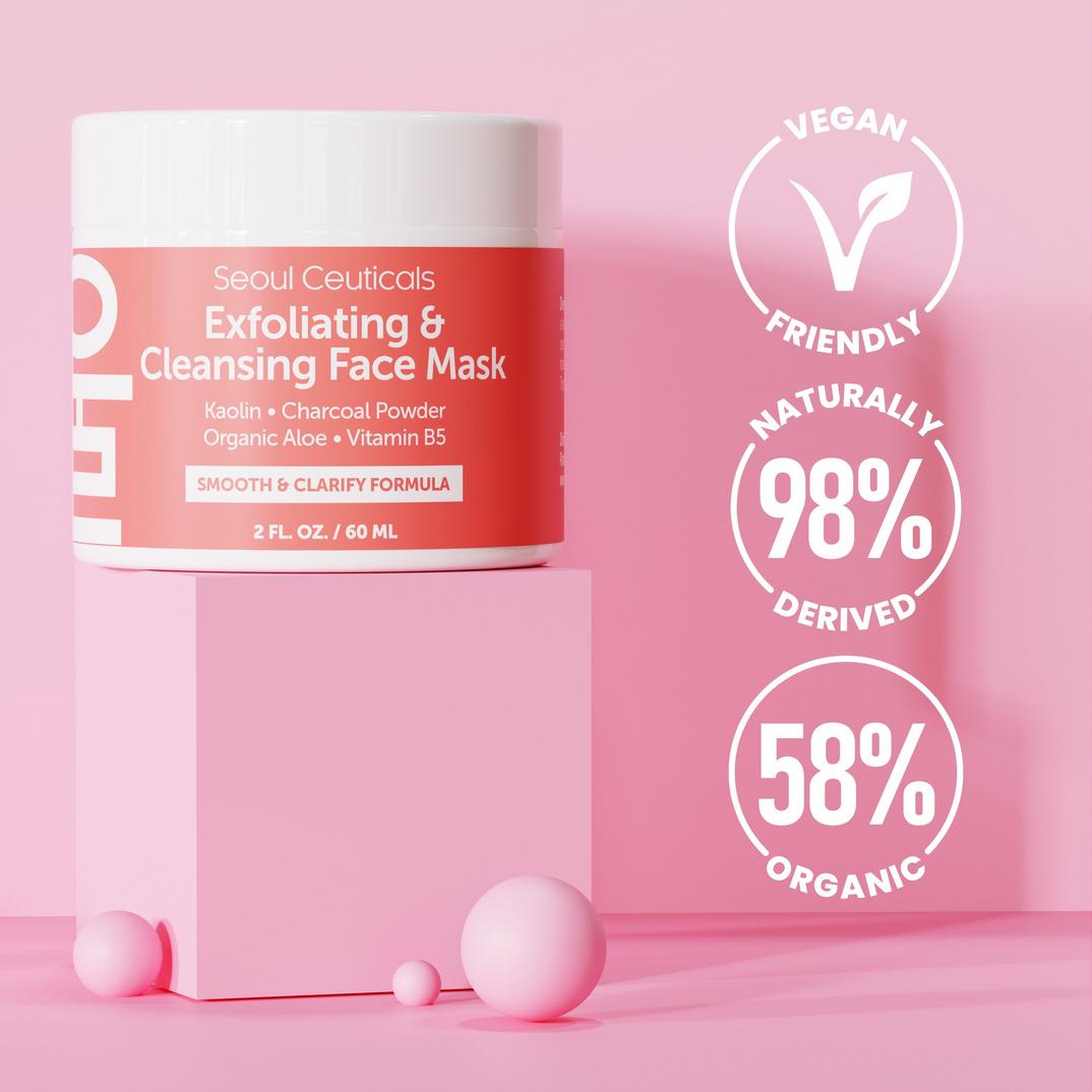 Seoul Ceuticals Korean Skin Care Exfoliating & Cleansing Face Mask