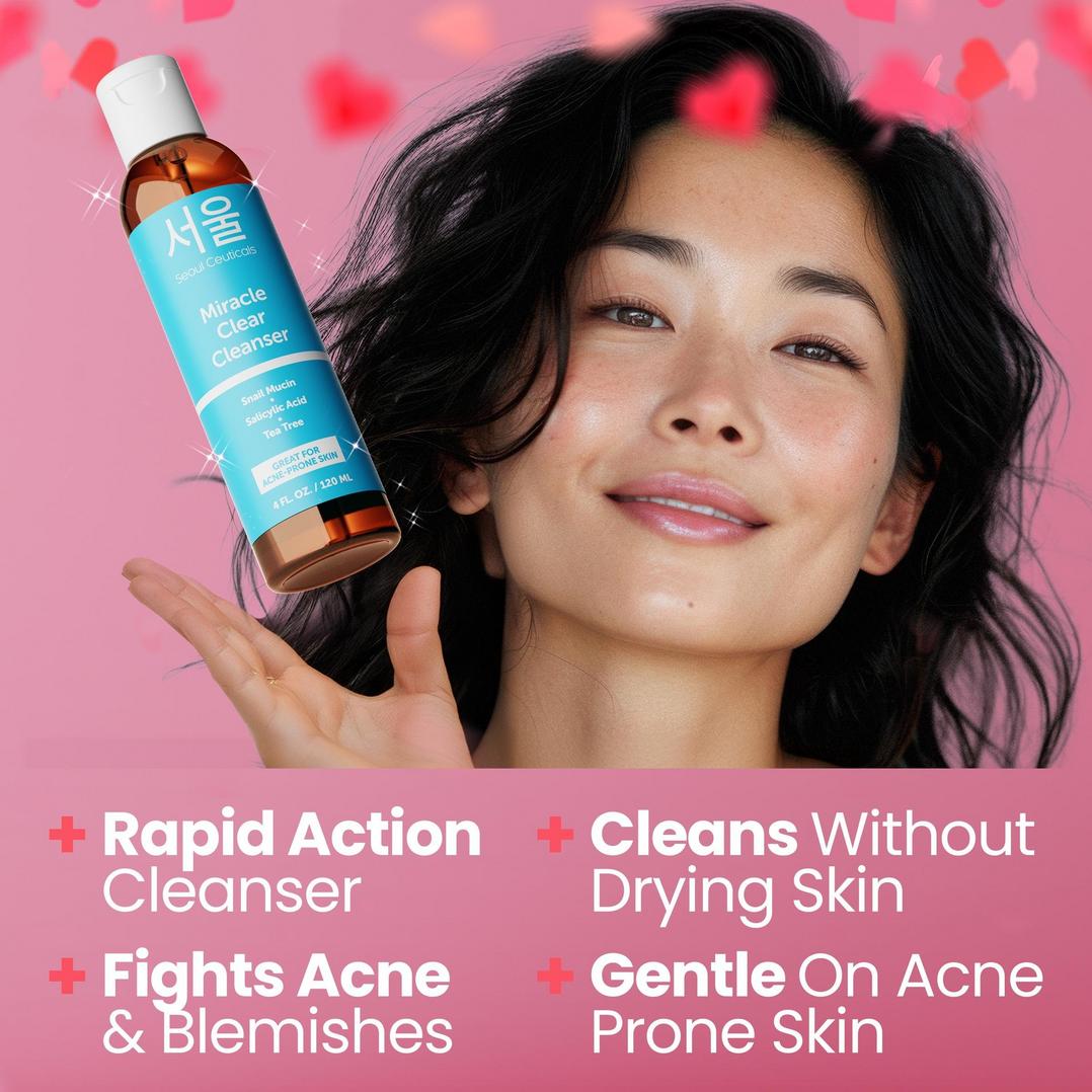 Seoul Ceuticals Korean Skin Care Miracle Clear Cleanser