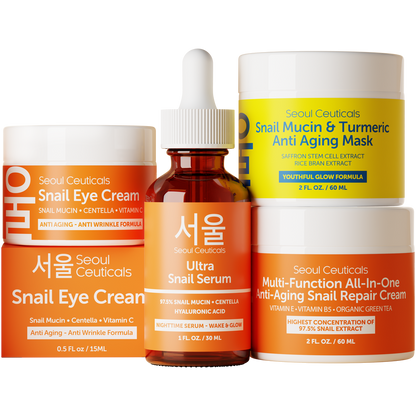 Seoul Ceuticals Korean Skin Care Snail Mucin Glow Kit