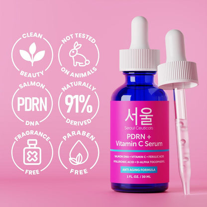 Seoul Ceuticals Korean Skin Care PDRN + Vitamin C Serum