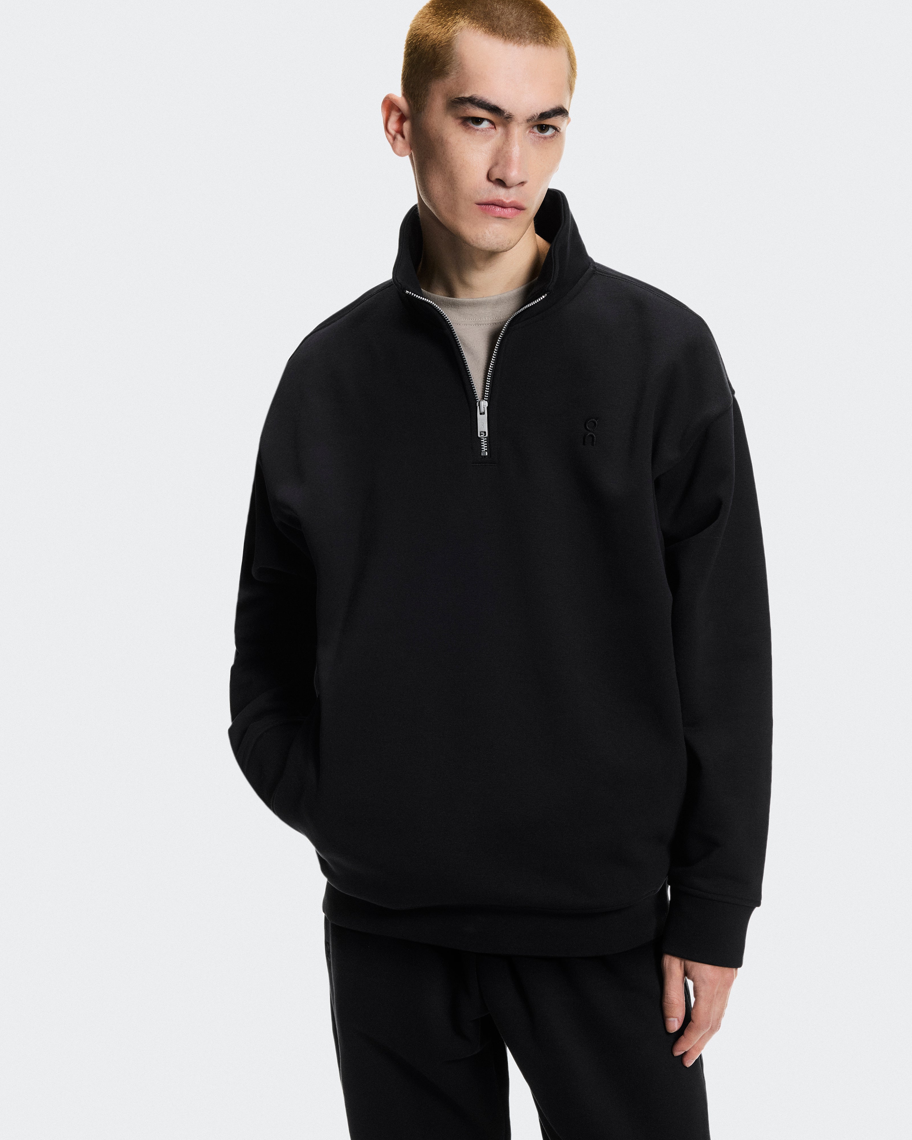 On Club Collective 1/4 Zip Black