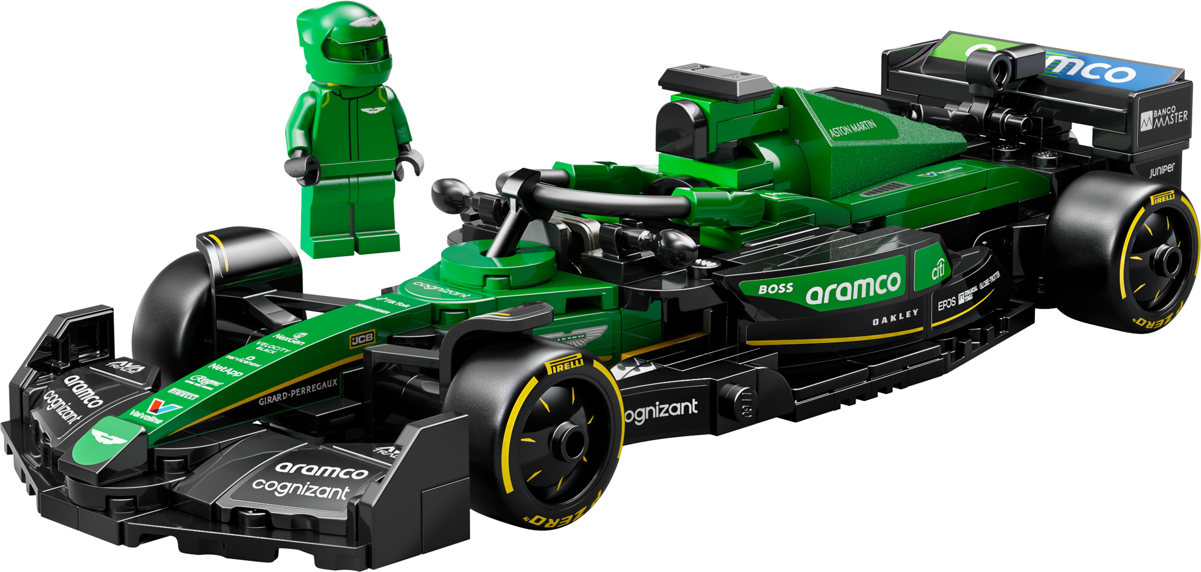 Lego Aston Martin Aramco F1 AMR24 Race Car