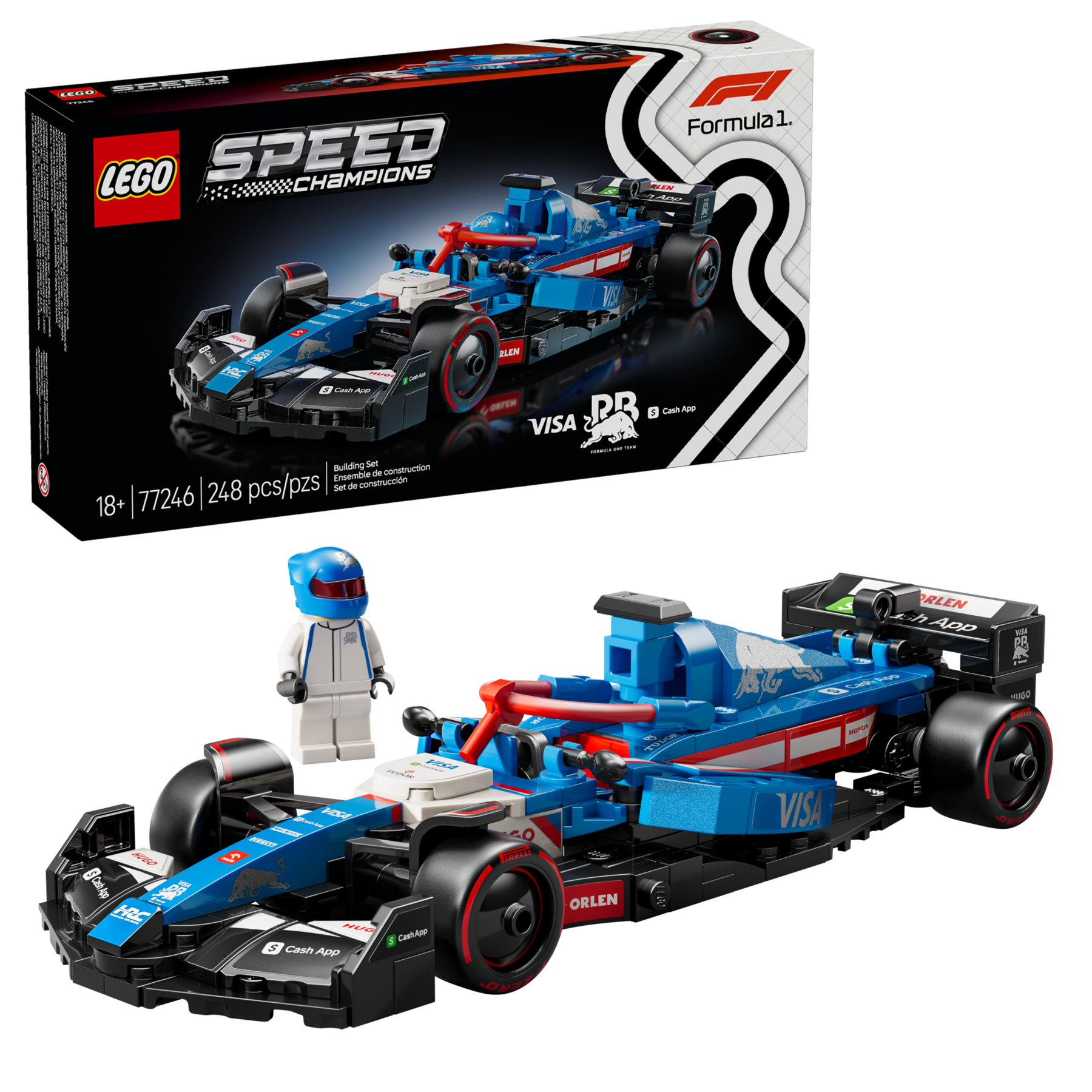 Lego Visa Cash App RB VCARB 01 F1 Race Car