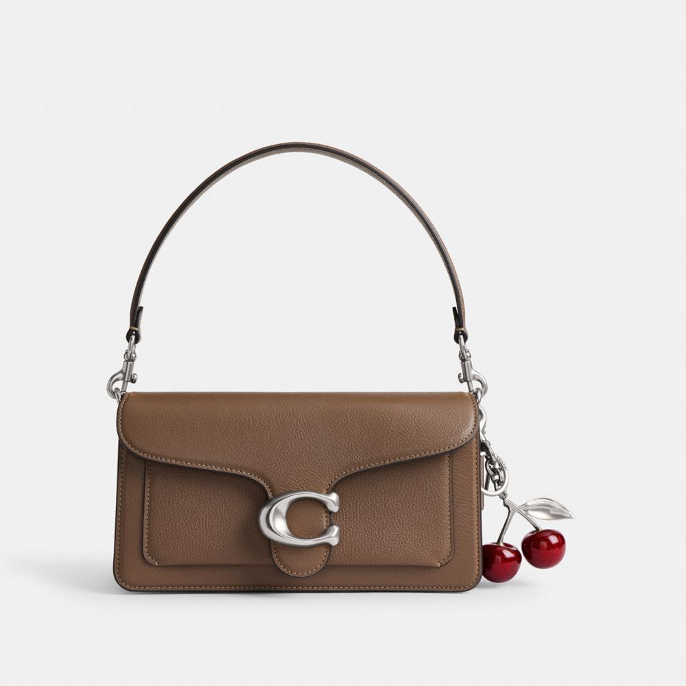 Coach Cherry Bag Charm Silver Red Apple
