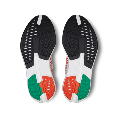 on running cloudboom zon runninge white flame (women's)