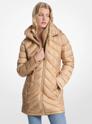Michael Kors Packable Quilted Nylon Puffer Coat KHAKI