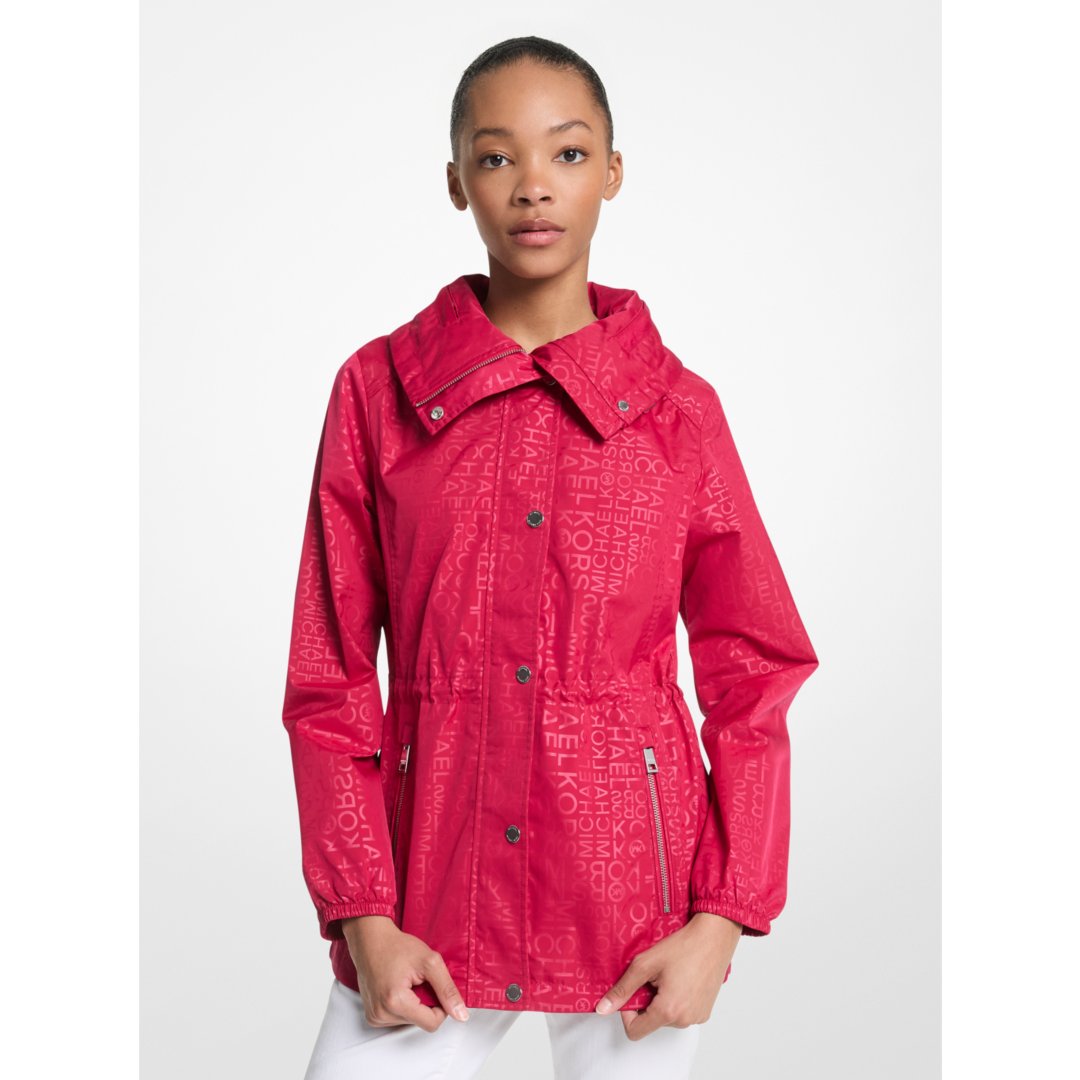 Michael Kors Logo Anorak DARKRASPBERRY