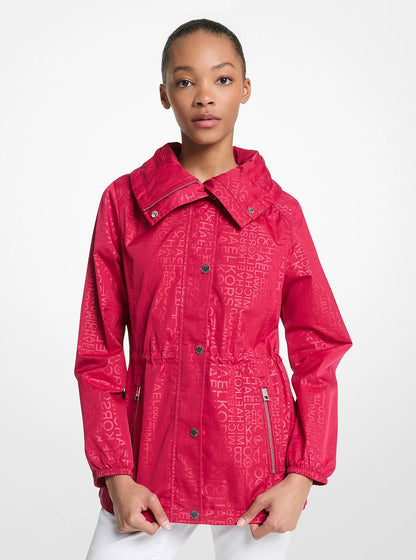 Michael Kors Logo Anorak DARKRASPBERRY