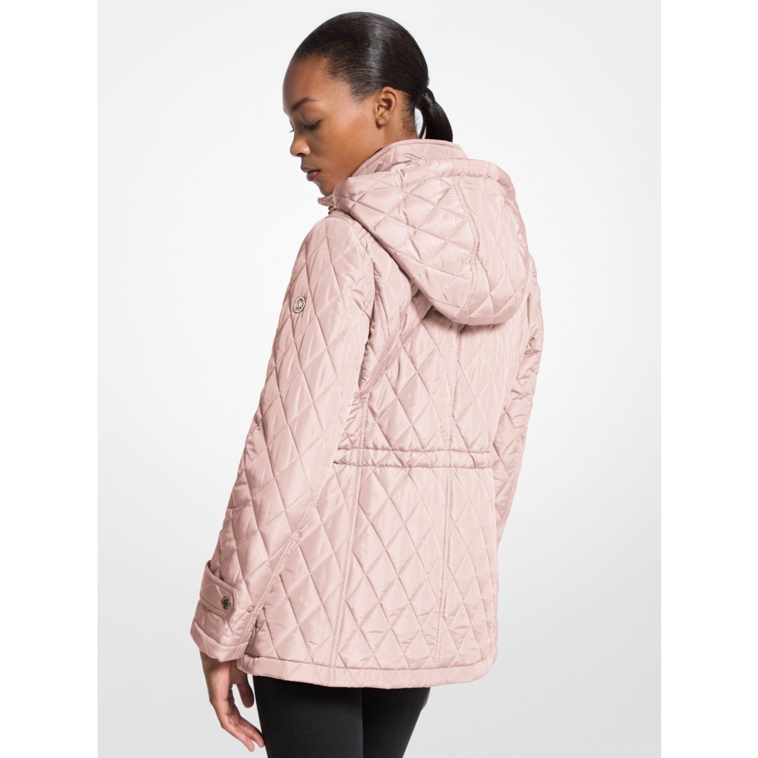 Michael Kors Quilted Hooded Jacket POWDER BLUSH