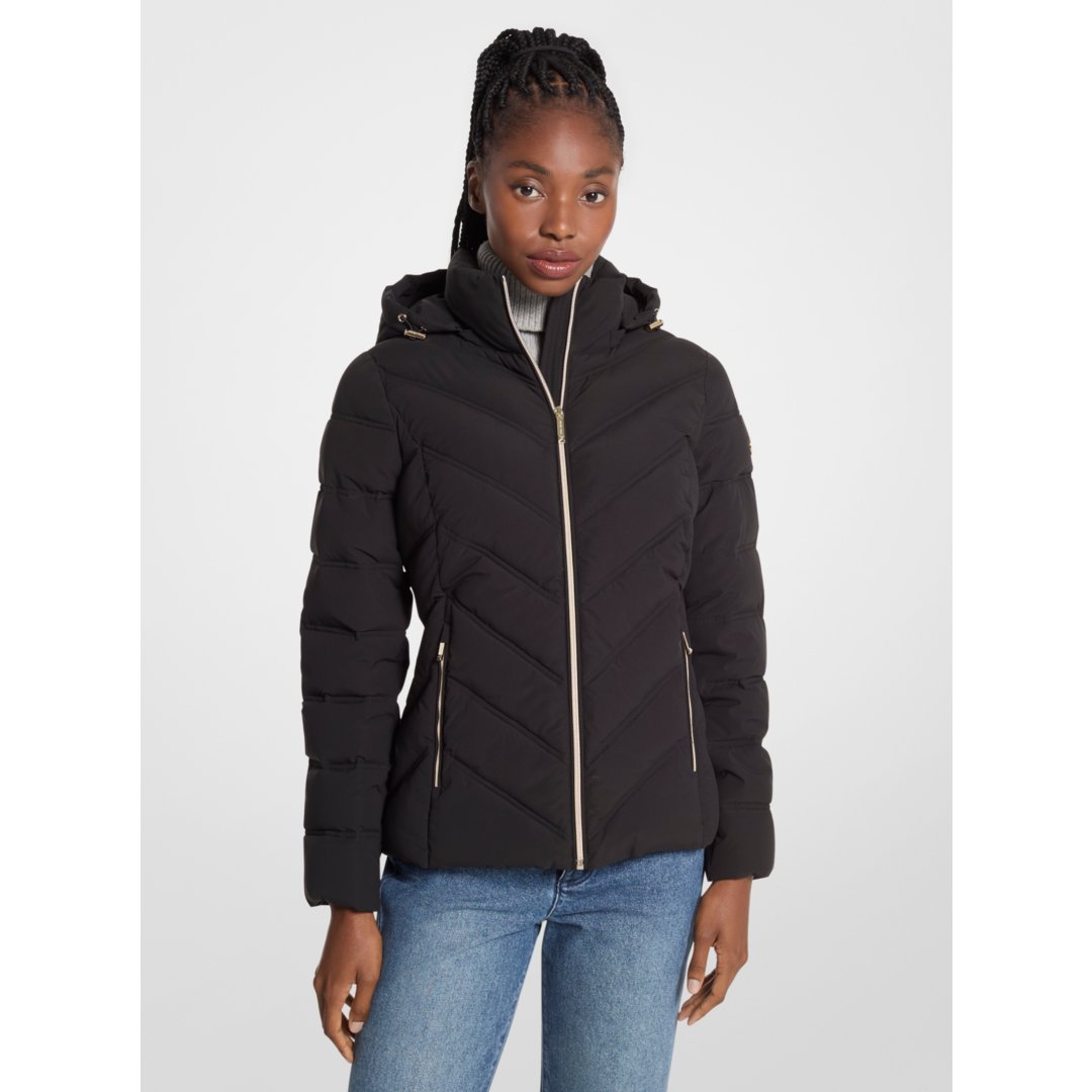 Michael Kors Packable Quilted Puffer Jacket BLACK