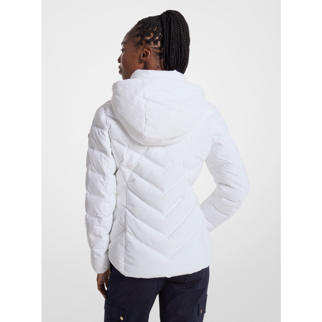 Michael Kors Packable Quilted Puffer Jacket WHITE
