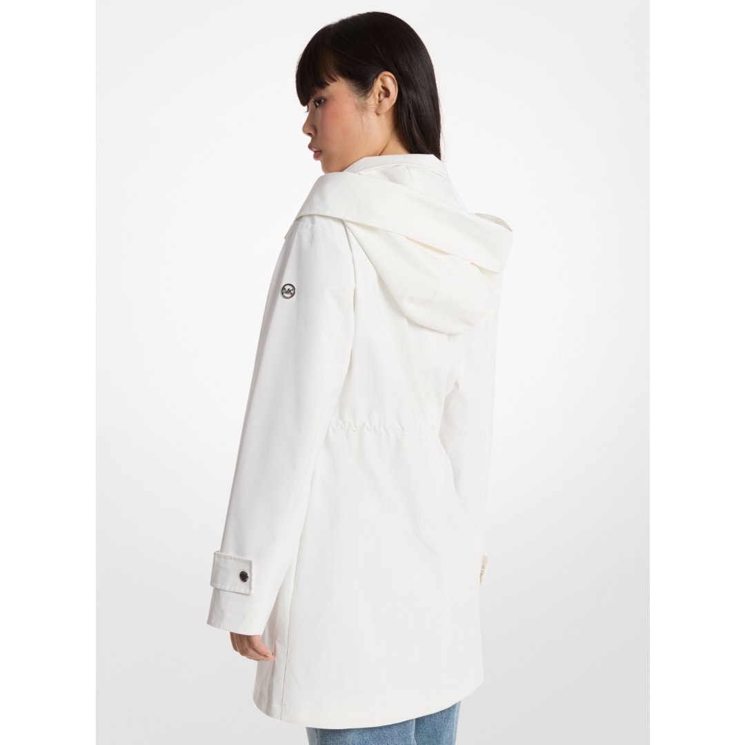 Michael Kors Water-Resistant Anorak WHITE
