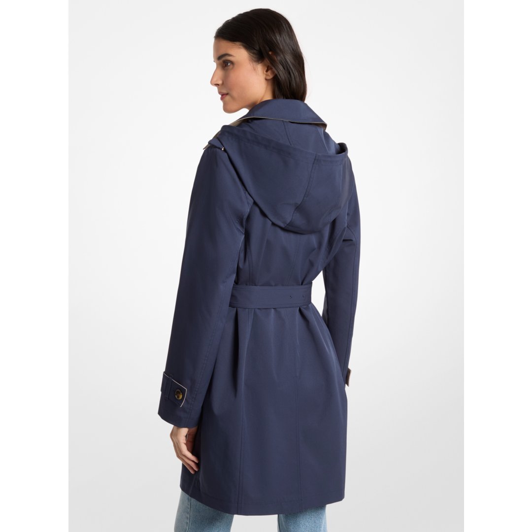 Michael Kors Belted Trench Coat MIDNIGHTBLUE