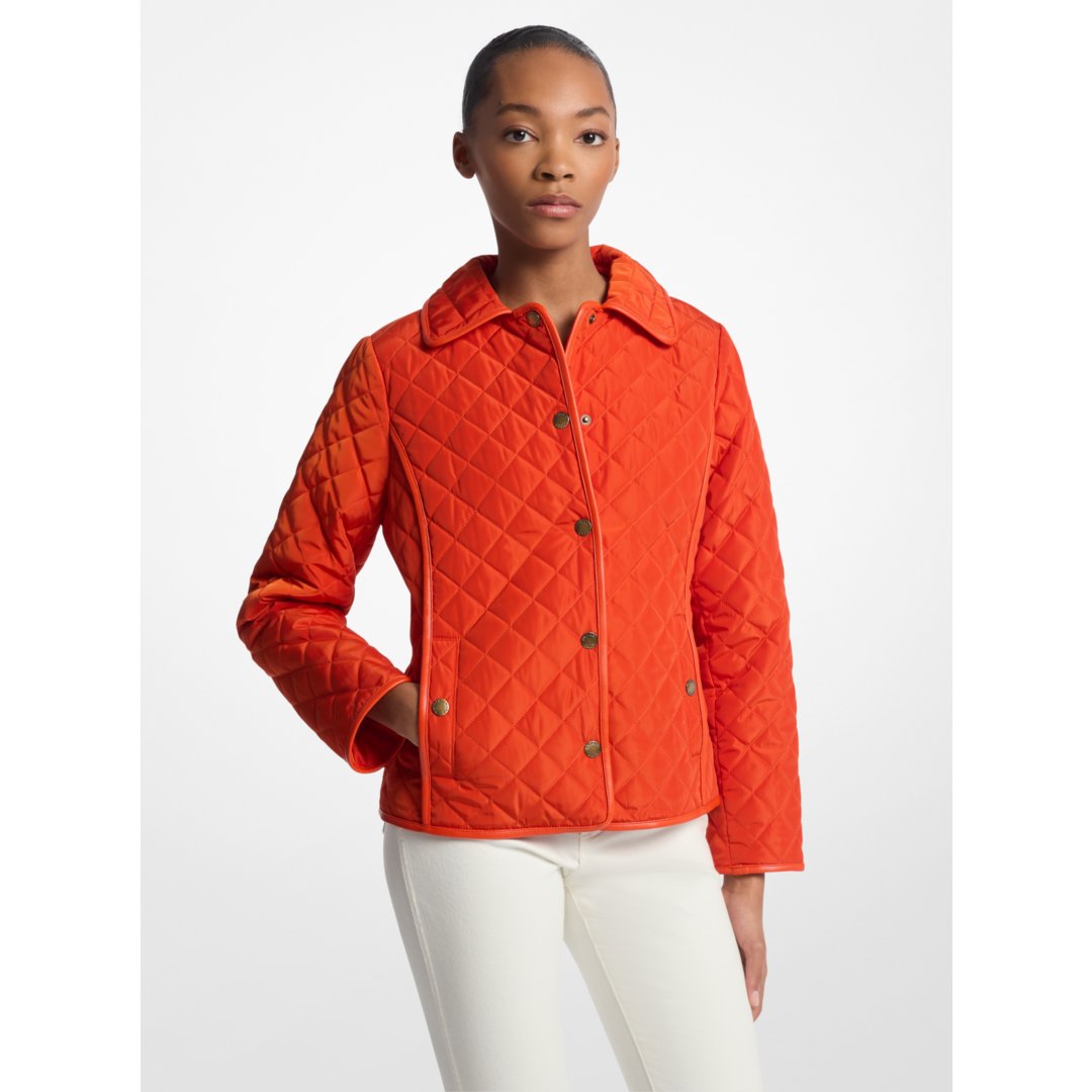 Michael Kors Quilted Jacket RED CLAY