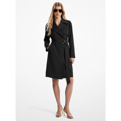 Michael Kors Belted Trench Coat BLACK
