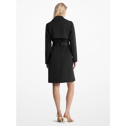 Michael Kors Belted Trench Coat BLACK