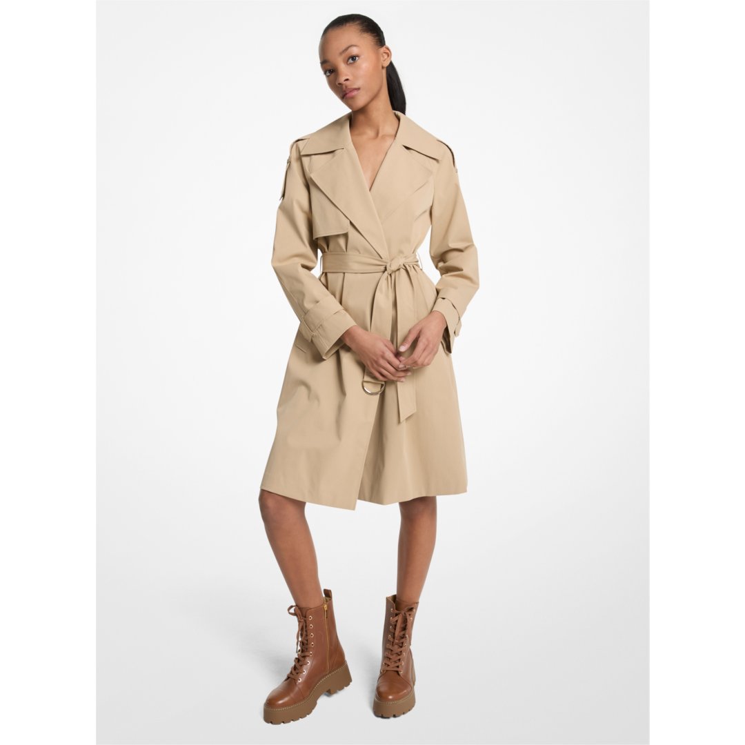 Michael Kors Belted Trench Coat KHAKI
