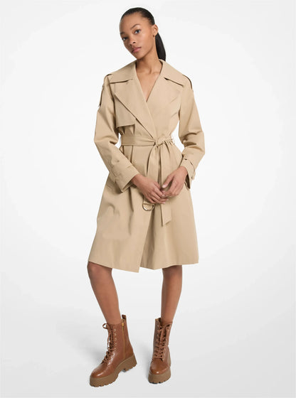 Michael Kors Belted Trench Coat KHAKI