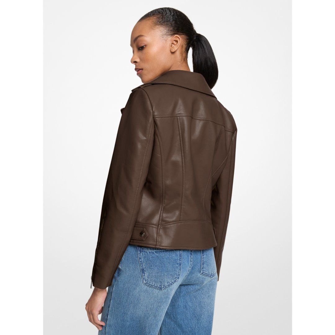 Michael Kors Moto Jacket CHOCOLATE