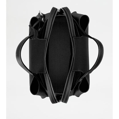 Tods Bauletto Bag In Leather Medium Black