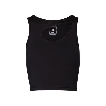 On Studio Cut-Out Crop Black (Women's)