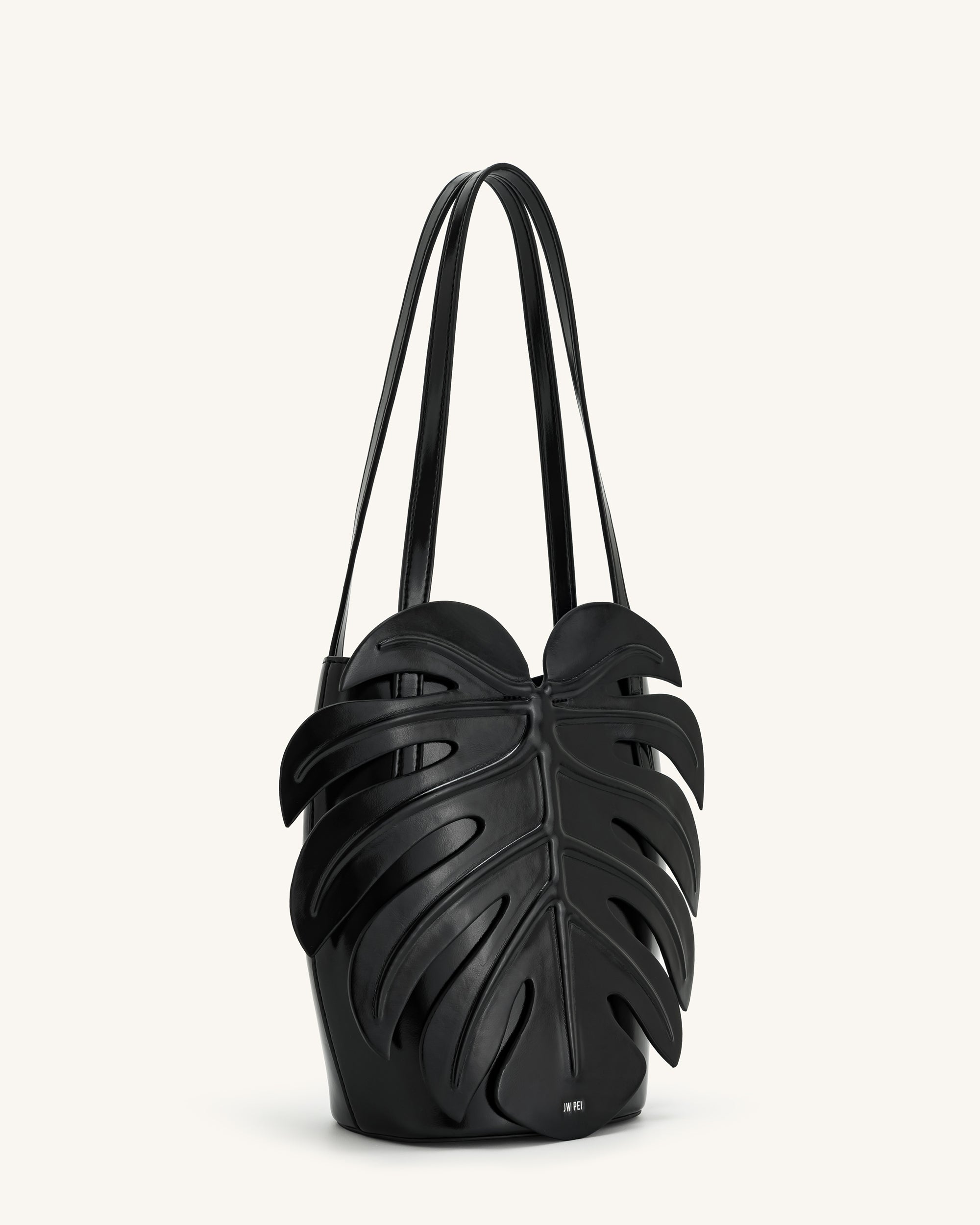 Jw Pei Cecelia Leaf Shape Shoulder Bag Black