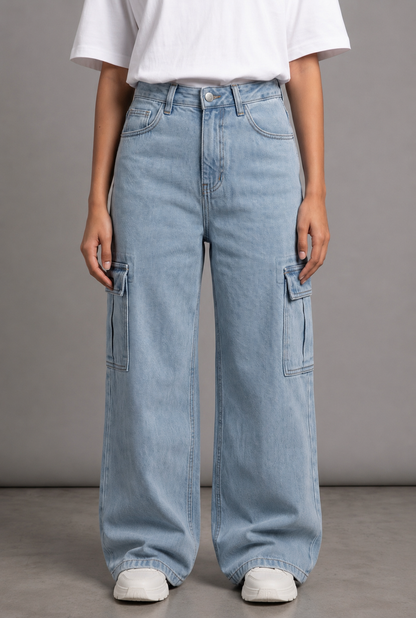 ICED DENIM WOMEN'S CARGO