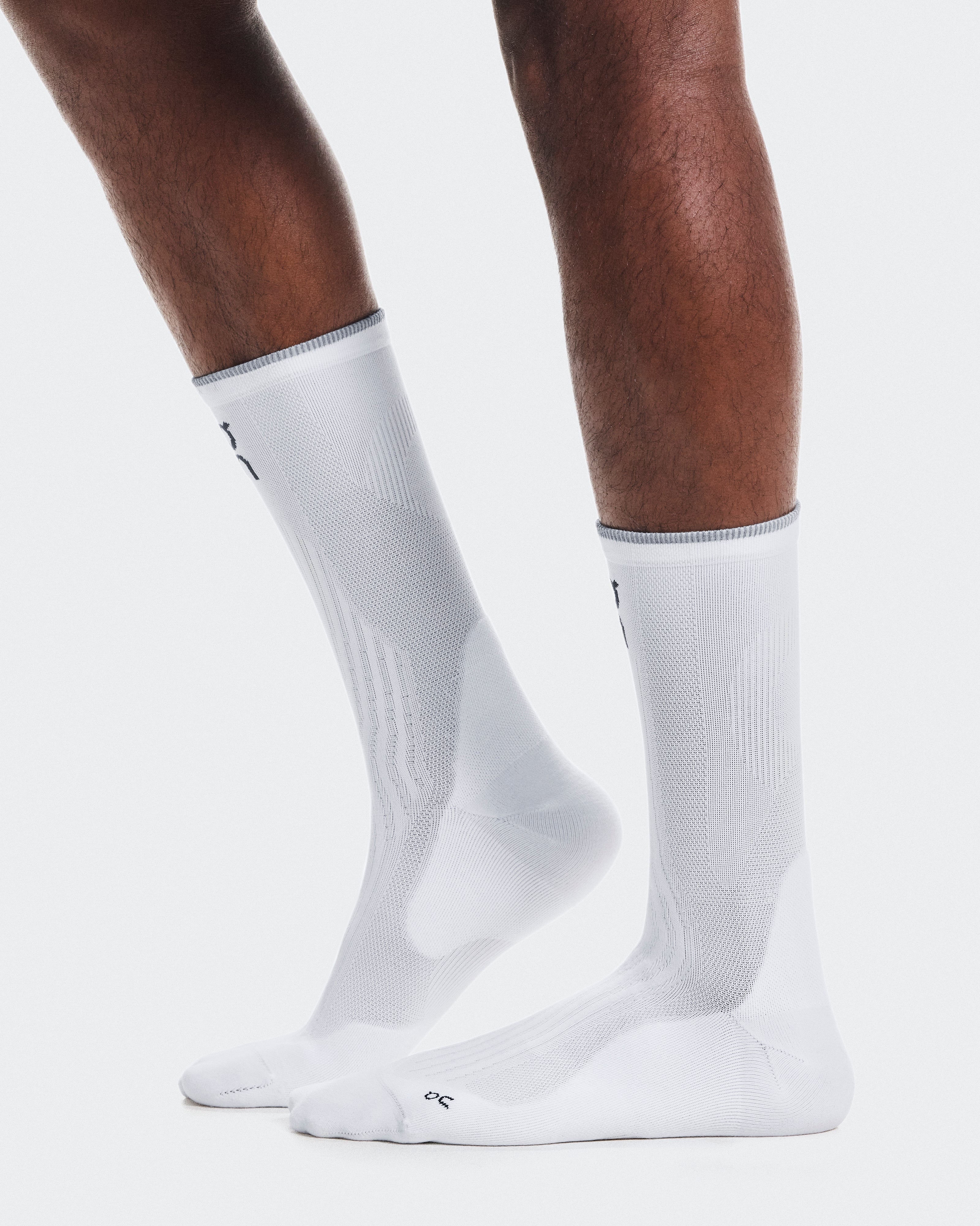 On Elite Run Sock High Hyper White