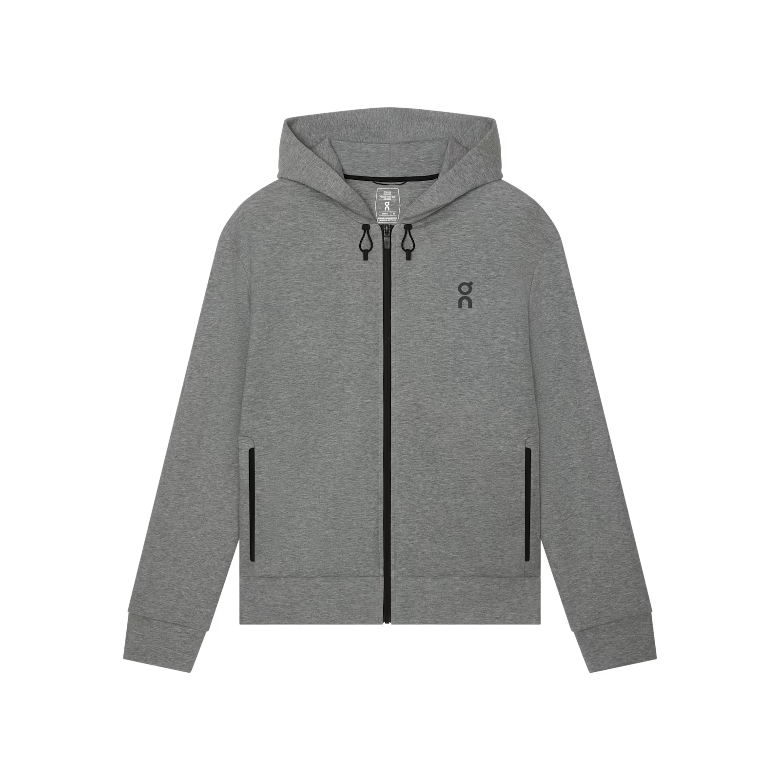 On Focus Tech Zip Hoodie Basalt
