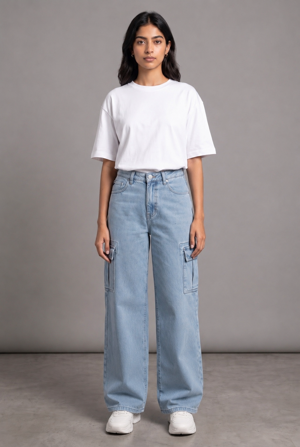 ICED DENIM WOMEN'S CARGO