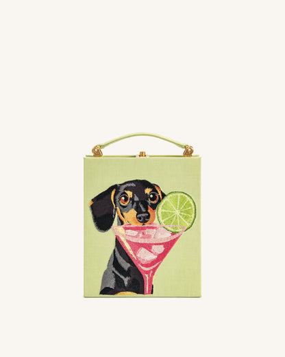 Jw Pei Taya Puppy Pattern Book Shape Clutch Bag Light Green