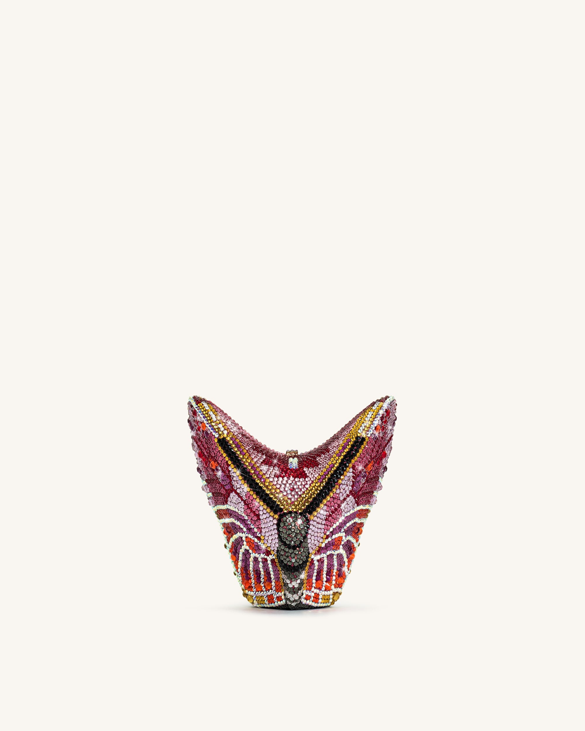 Jw Pei Paisley Crystal Butterfly Clutch Multicolor