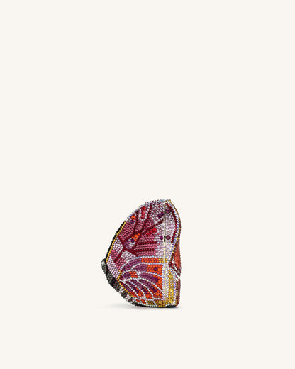Jw Pei Paisley Crystal Butterfly Clutch Multicolor