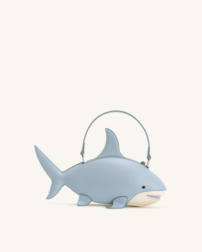 Jw Pei Nerys Shark Look Top Handle Bag Light Blue