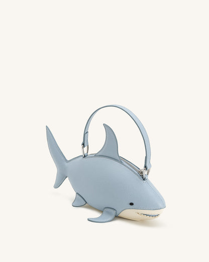 Jw Pei Nerys Shark Look Top Handle Bag Light Blue