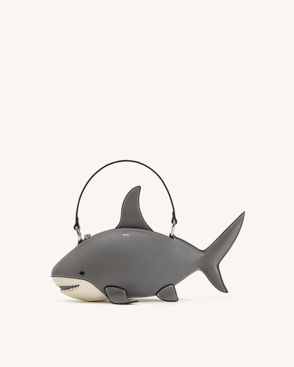 Jw Pei Nerys Shark Look Top Handle Bag Grey