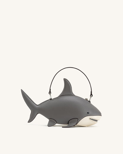 Jw Pei Nerys Shark Look Top Handle Bag Grey
