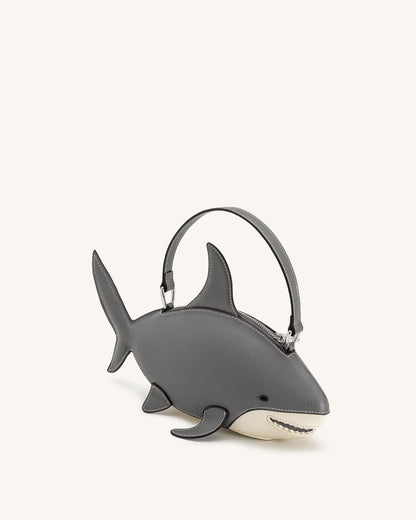 Jw Pei Nerys Shark Look Top Handle Bag Grey