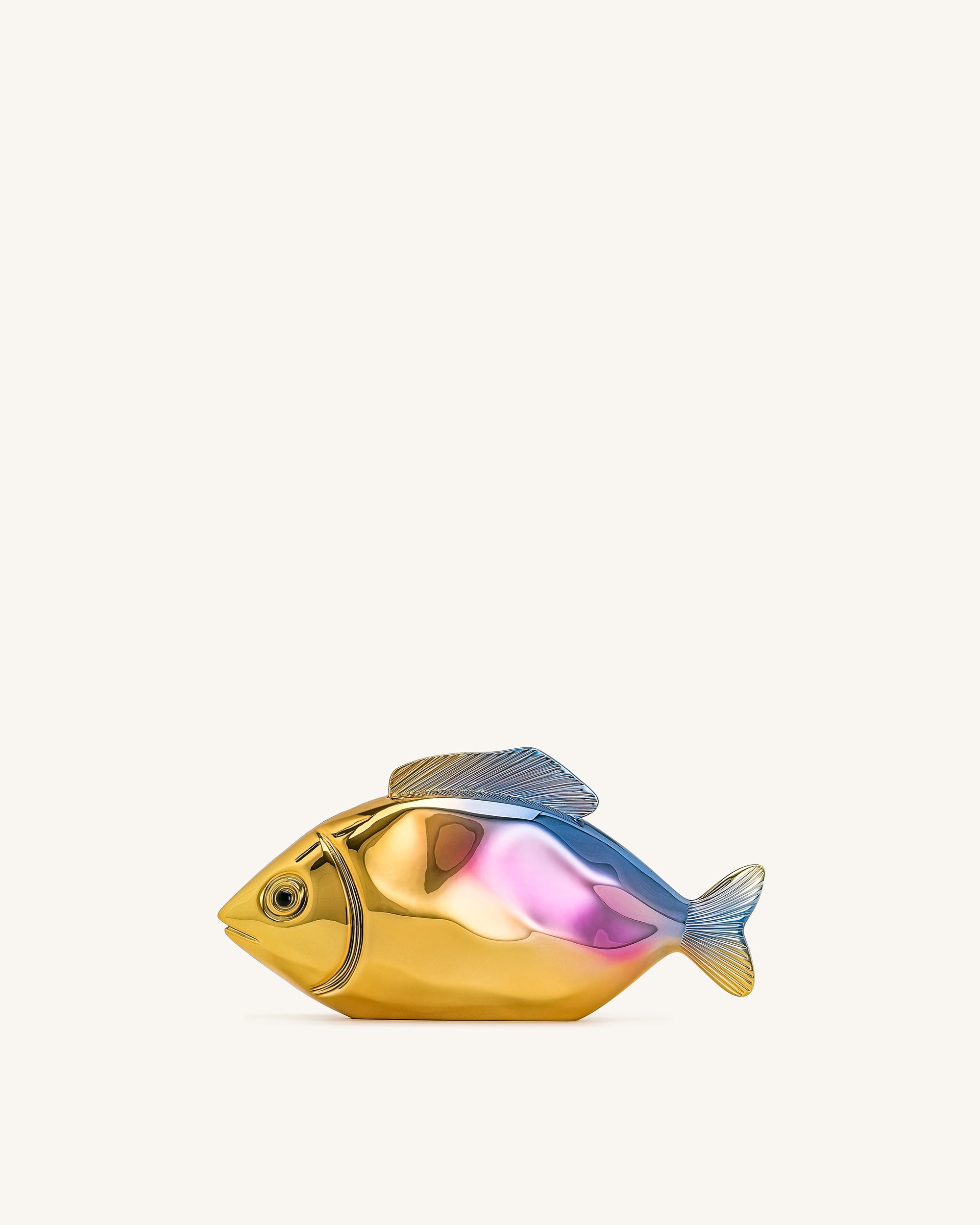 Jw Pei Fish Shaped Clutch Gold/Blue