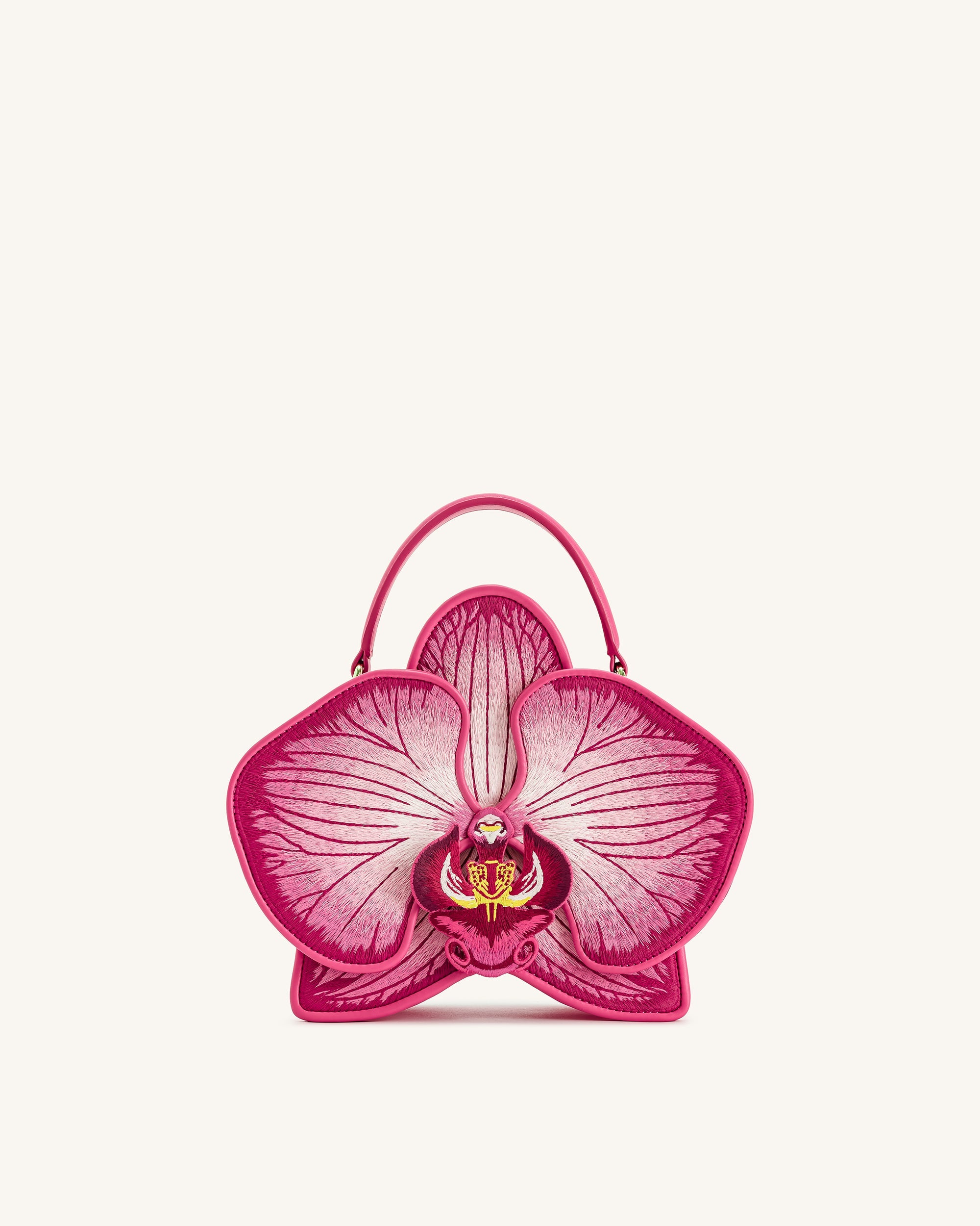 Jw Pei Flora Orchid Shaped Top Handle Bag Pink