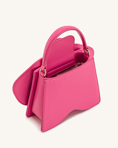 Jw Pei Flora Orchid Shaped Top Handle Bag Pink