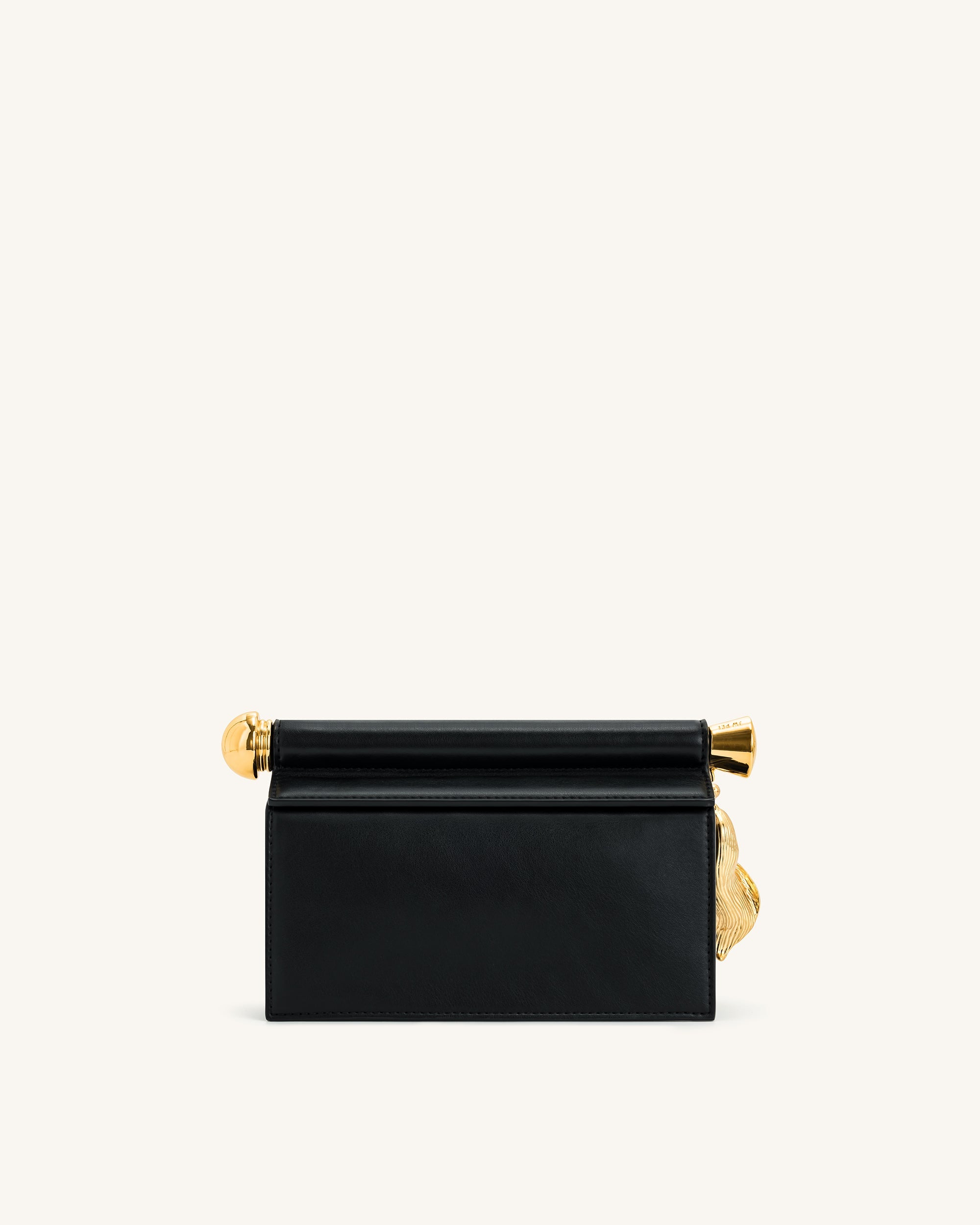 Jw Pei Holly Metal Pendant Embellished Clutch Black
